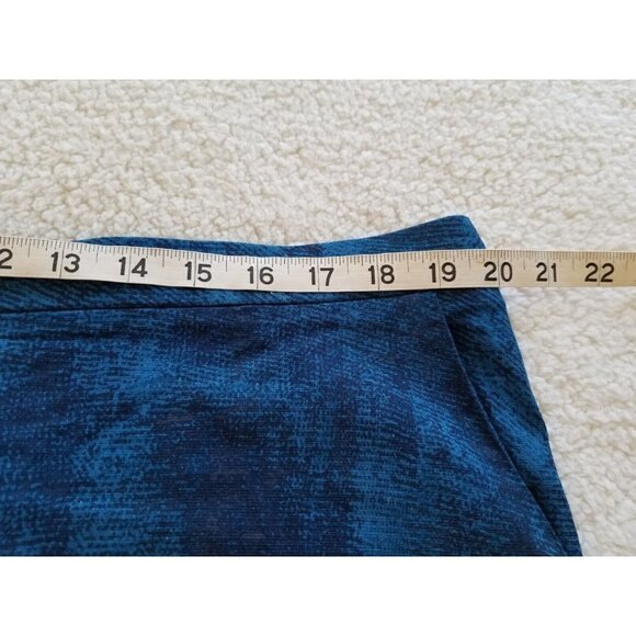 H by Halston Womens Petite Wide Leg Blue Patterned Rayon Crop Pants Sz 20WP - Picture 8 of 14